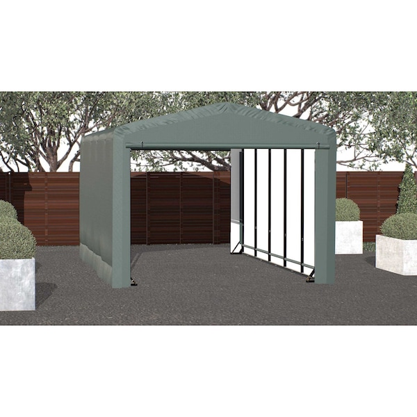 Shelterlogic ShelterTube Wind and Snow-Load Rated Garage, 12x23x10 Green SQAACC0104C01202310 - main